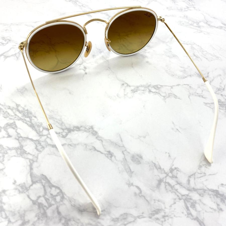 Ray-Ban ゴールド ダブルブリッジ サングラス Ray-Ban（レイバン） ダブルブリッジ・ミラーレンズ ラウンド