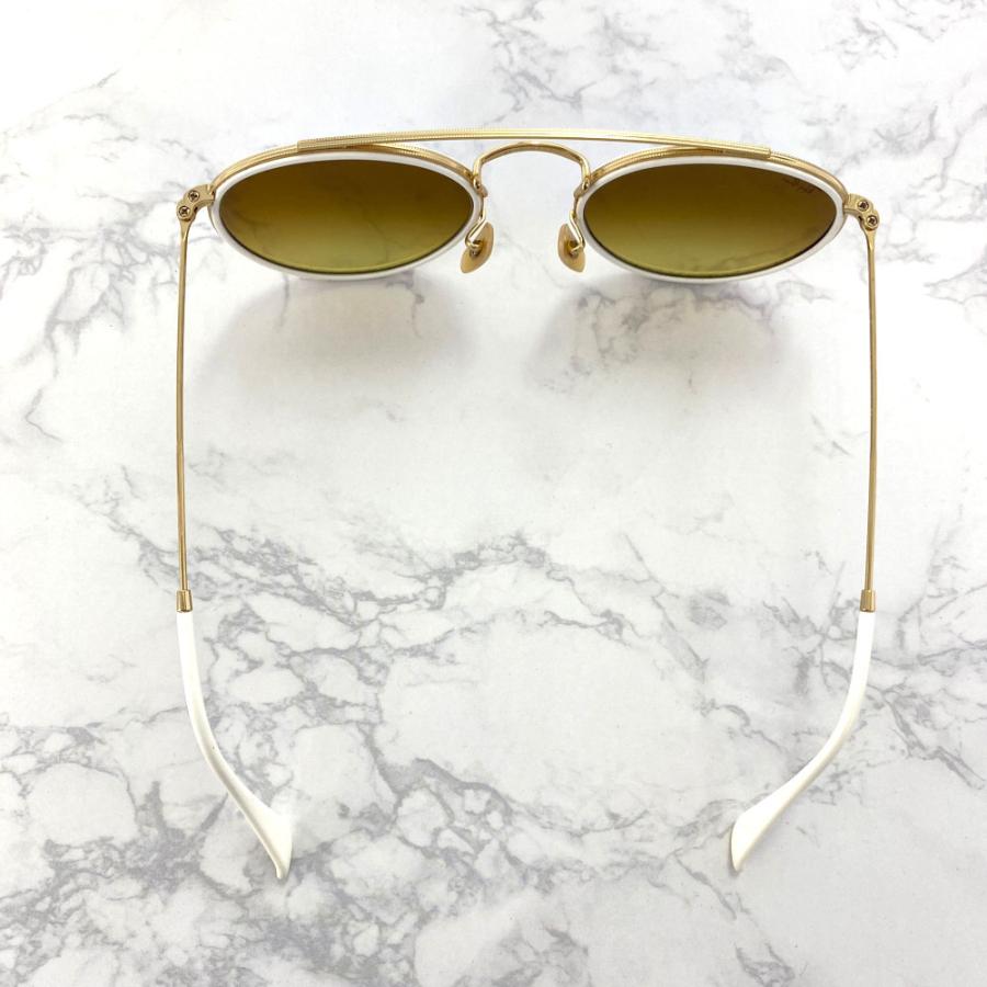 ★美品 レイバン RB3647N ラウンドダブルブリッジ ゴールド ミラーレンズ Ray-Ban（レイバン） ダブルブリッジ・ミラーレンズ ラウンド