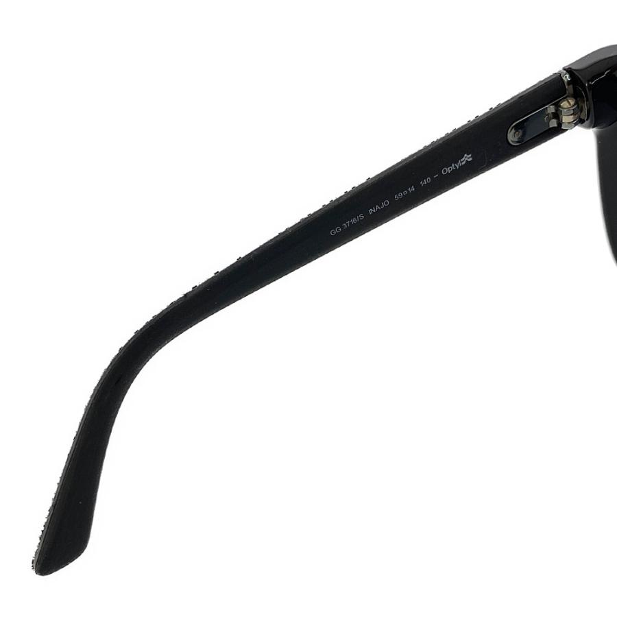 GUCCI（グッチ） ミラーレンズ ウェリントンサングラス GG 黒/GG3716/S