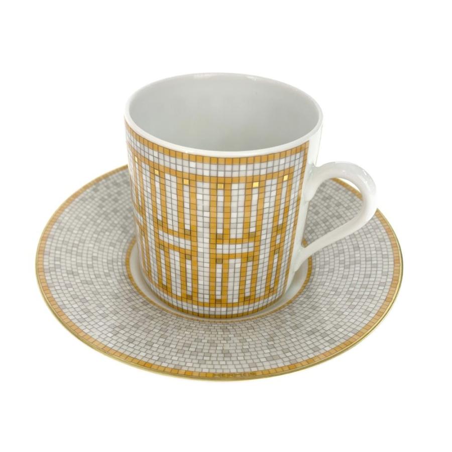 HERMES 超美品・エルメス モザイクヴァンキャトルコーヒー 