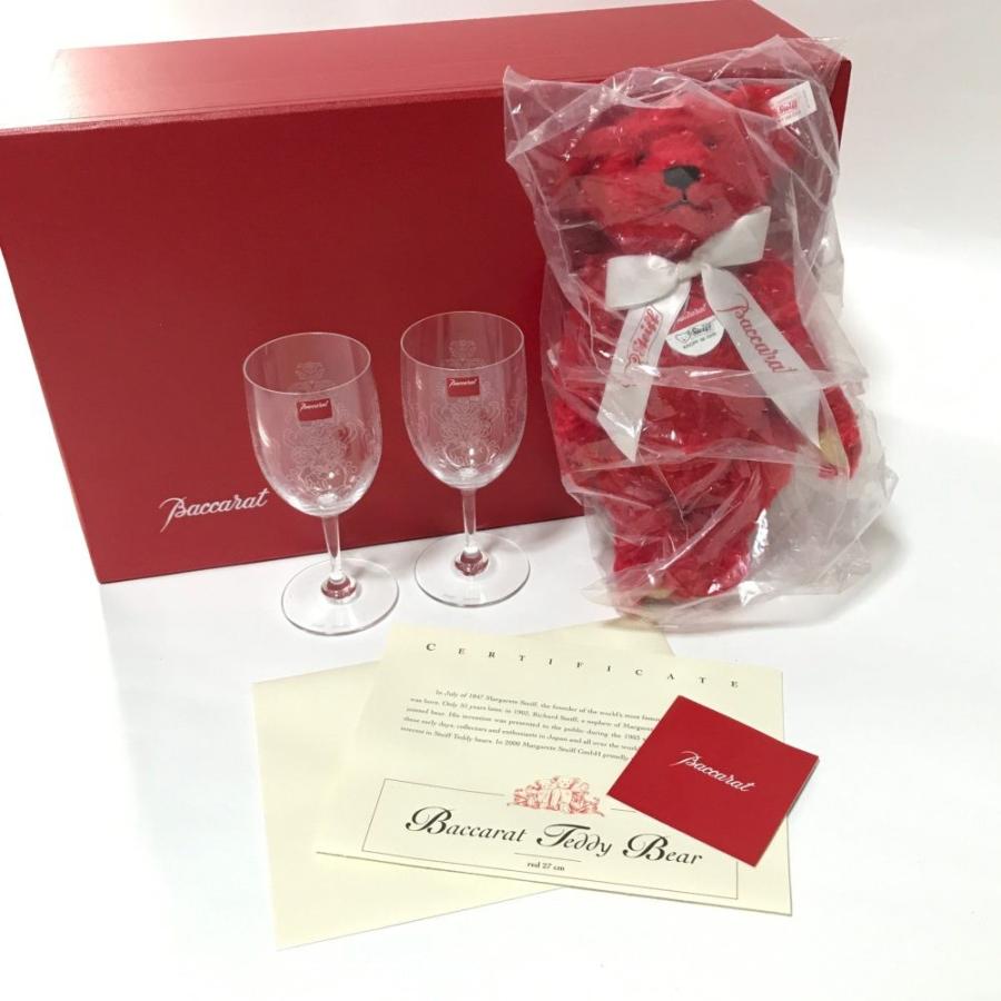 バカラ 美品・バカラ steiff/シュタイフ 2000年 ペアグラス バカラ 美品・バカラ steiff/シュタイフ 2000年 ペアグラス