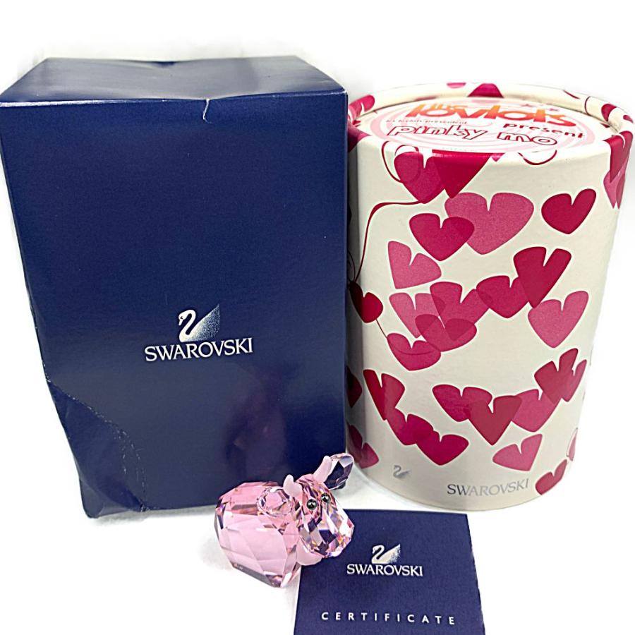 SWAROVSKI（スワロフスキー） クリスタル 置物 ラブロッツ ピンキー