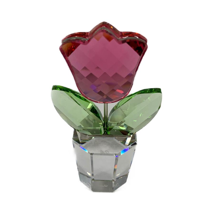 SWAROVSKI スワロフスキー クリスタル 置物ピンク チューリップ SWAROVSKI スワロフスキー クリスタル 置物ピンク チューリップ