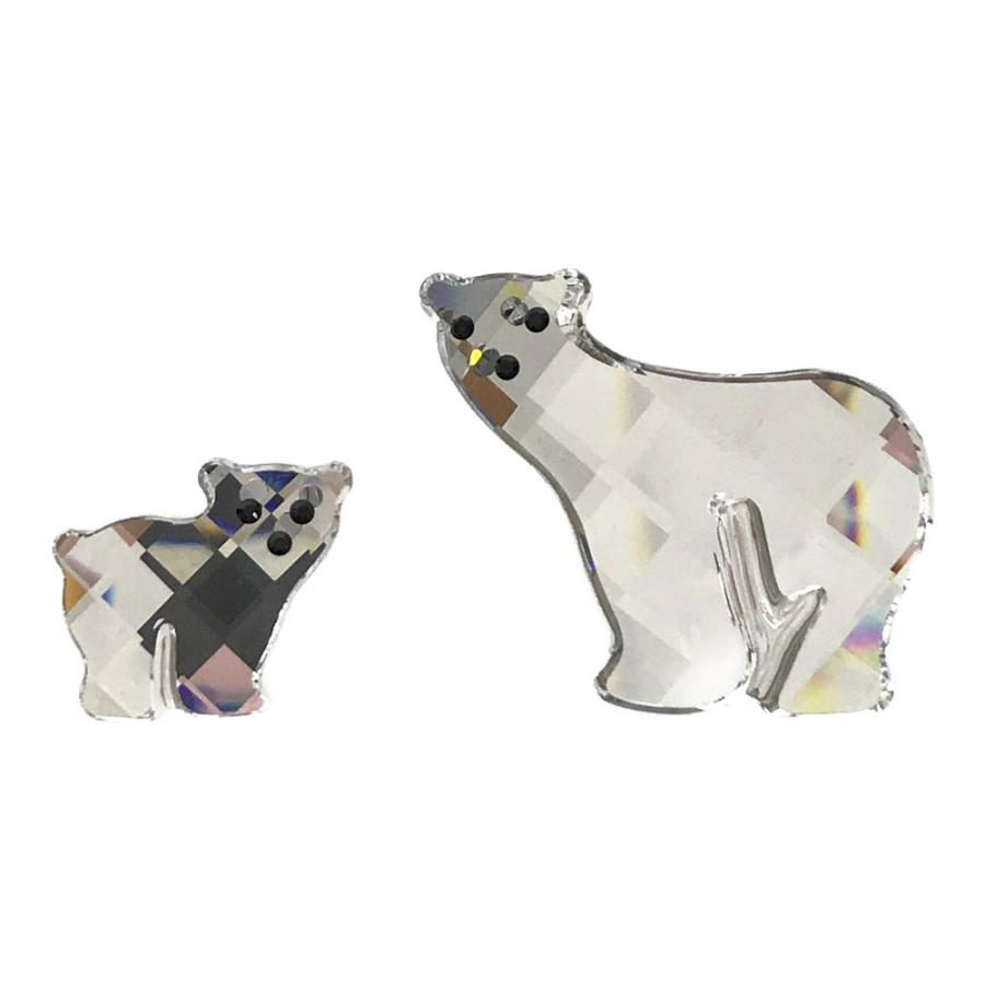 SWAROVSKI（スワロフスキー） クリスタル マグネット親子 熊 ベアー