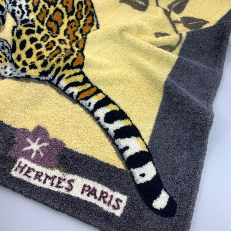 HERMES ビーチタオル ベージュ