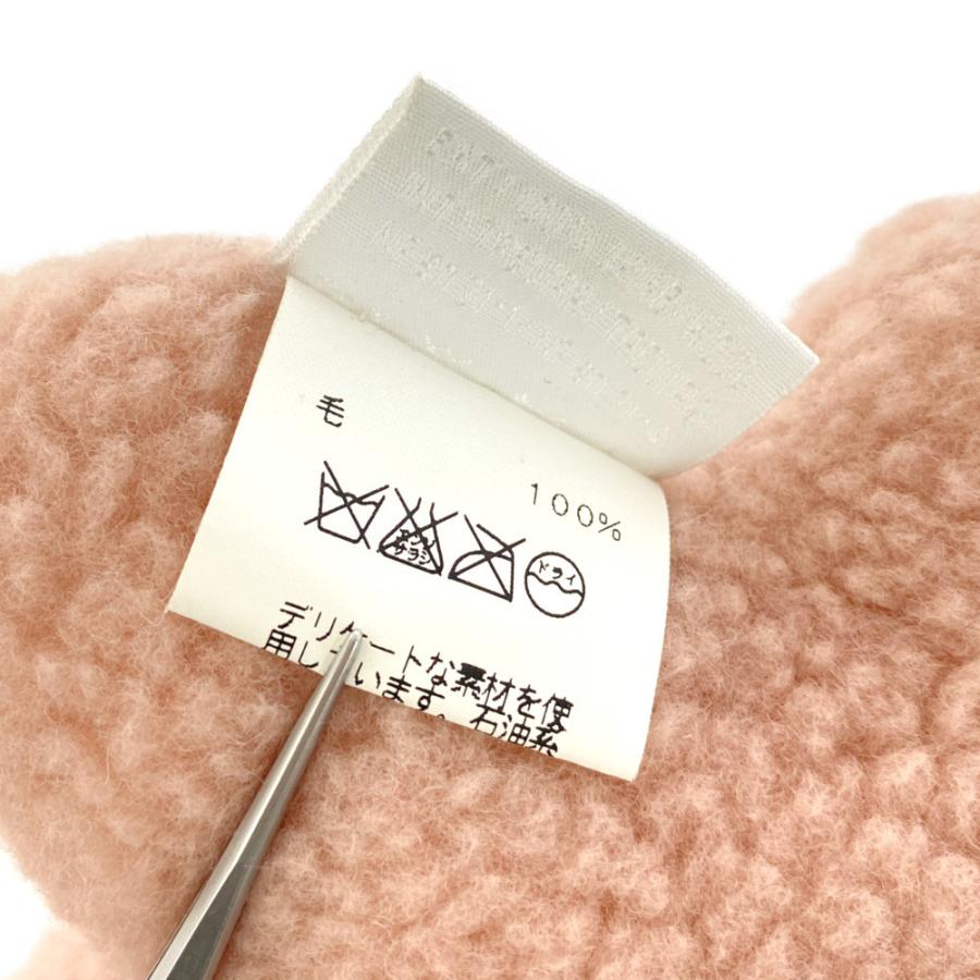 HERMES（エルメス） ウールベビーラトル くま 馬 ぬいぐるみ/ピンク