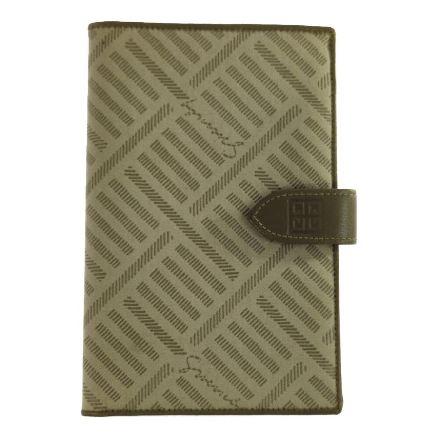 GIVENCHY ジバンシー ジバンシィ キャンバス レザー  システム手帳 財布 ウォレット カード入れ/ベージュ/b260209/604970 | 