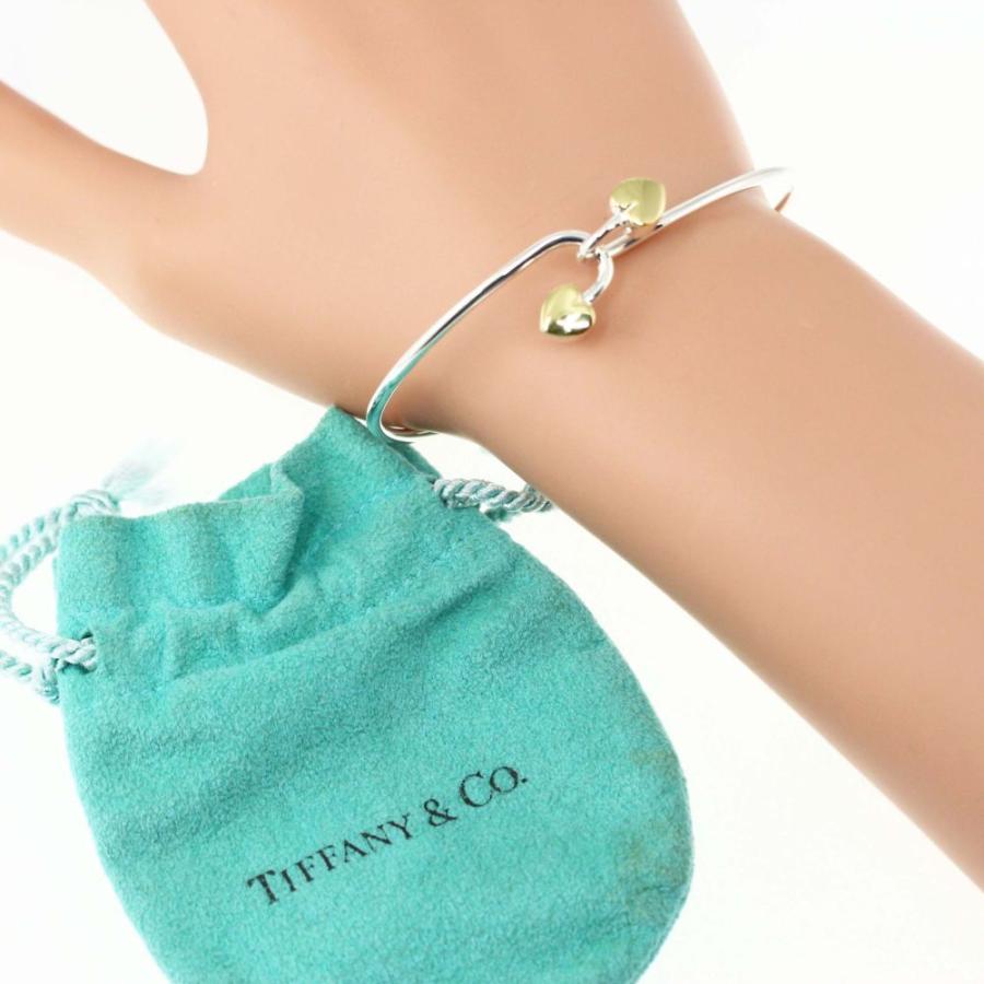 TIFFANY&Co. ティファニー ダブルハートモチーフ コンビバングル TIFFANY&Co. ティファニー ダブルハートモチーフ コンビバングル