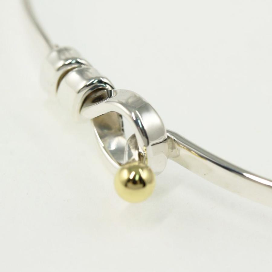 TIFFANY&Co. ティファニー フックアンドアイ バングル/Sv925 K18 TIFFANY&Co. ティファニー フックアンドアイ バングル/Sv925 K18
