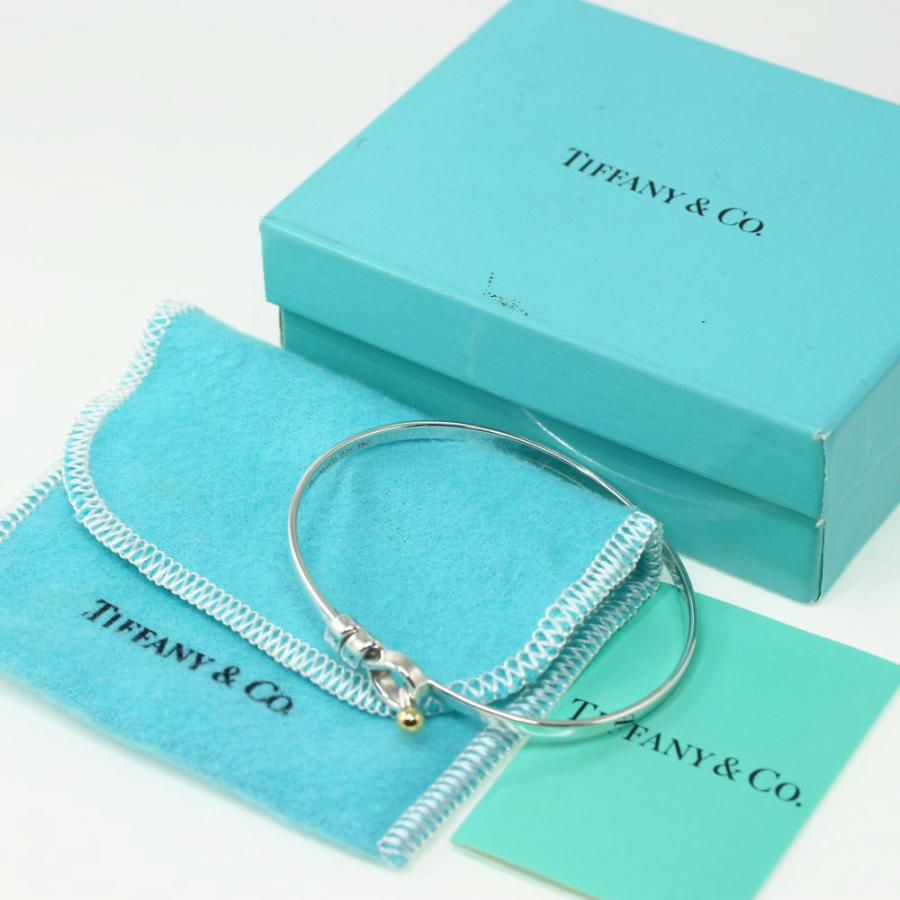 TIFFANY&Co. ティファニー フックアンドアイ バングル/Sv925 K18 TIFFANY&Co. ティファニー フックアンドアイ バングル/Sv925 K18