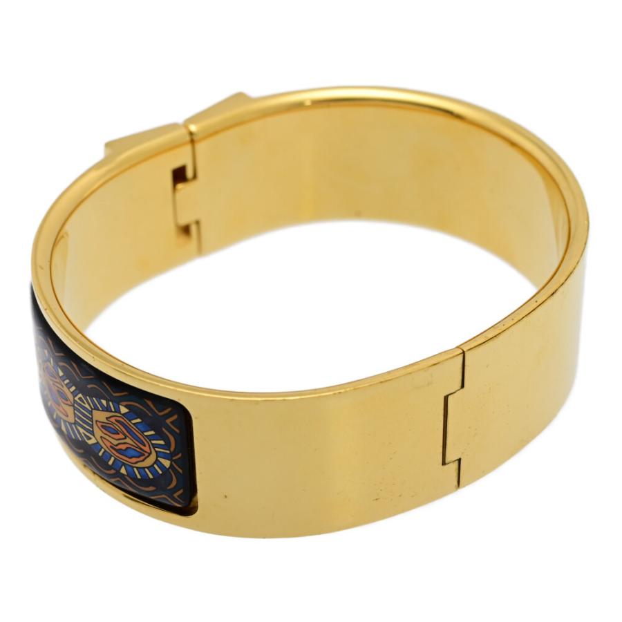 HERMES（エルメス） ロケ・エマイユGMバングル/合金/メッキ-65g 