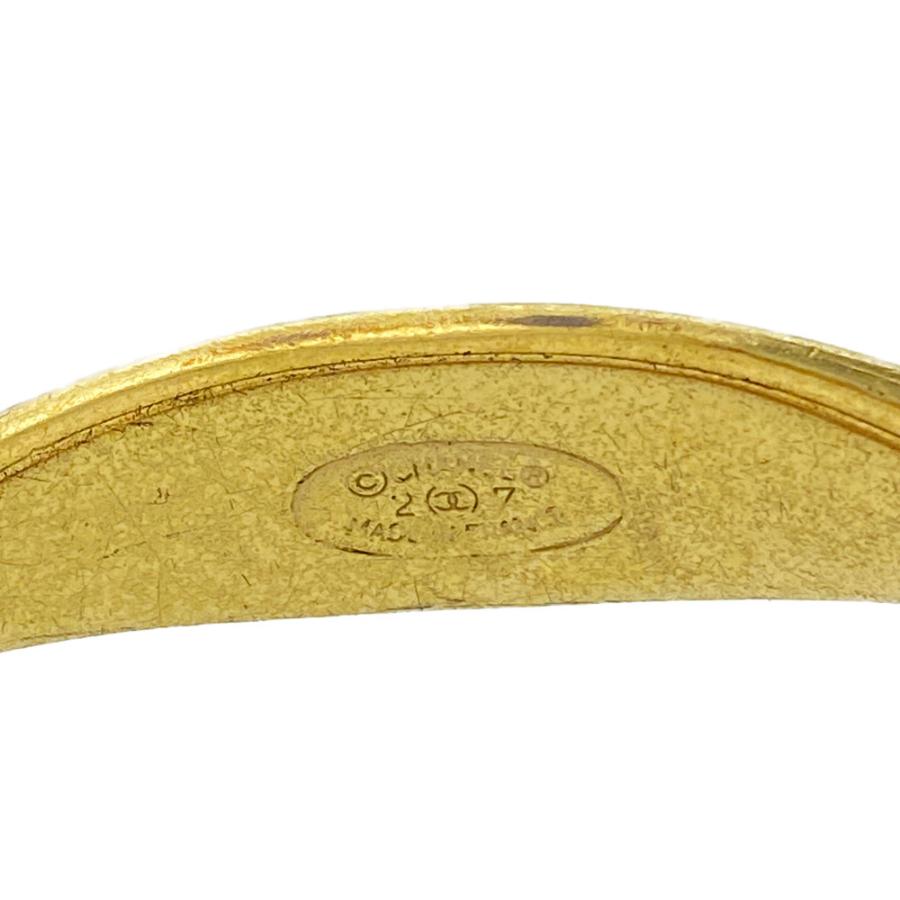 CHANEL シャネル ヴィンテージシャネル・パール付・ロゴカフバングル