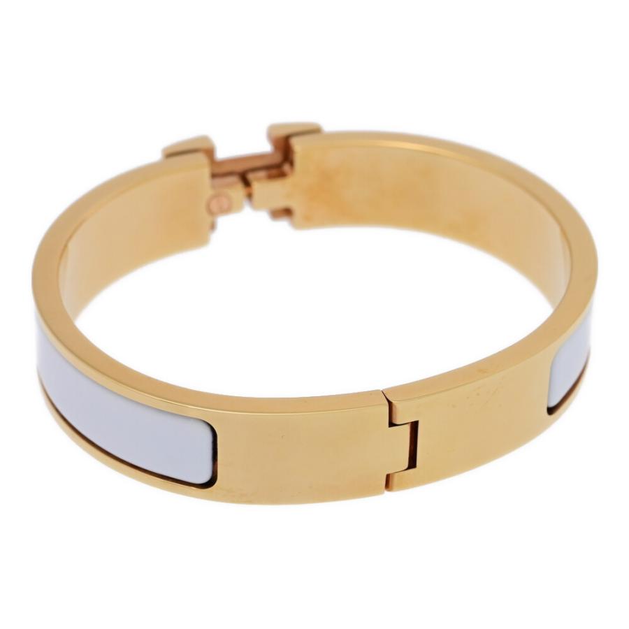 HERMES エルメス クリッククラックPM・バングル/合金/メッキ-38.1g  