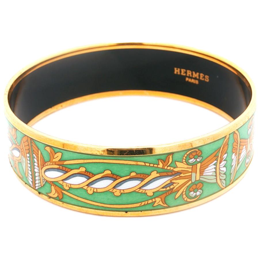 HERMES（エルメス） 七宝 エマーユ コスチュームジュエリーバングル 合