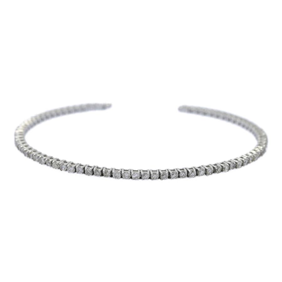 ラスト1点) 1ct/フルエタニティセッティング ダイヤモンド バングル 