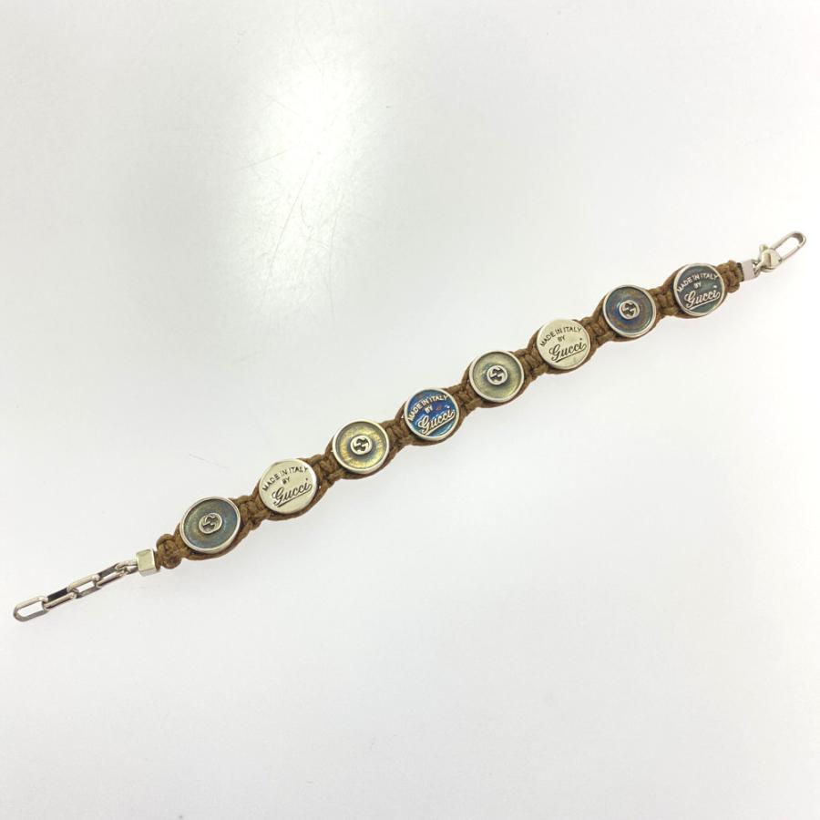 GUCCI（グッチ） アイコンロゴコインブレスレット/Sv925-34.8g/シルバー/ブラウン/GUCCI  翌日配送可/RF1/h210203/378963 : リファスタ・Yahoo!ショッピング店 - 通販 - Yahoo!ショッピング