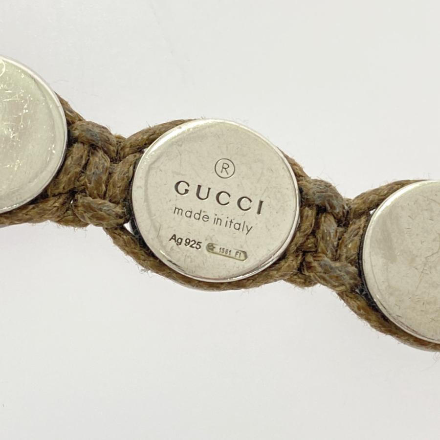 GUCCI（グッチ） アイコンロゴコインブレスレット/Sv925-34.8g/シルバー/ブラウン/GUCCI  翌日配送可/RF1/h210203/378963 : リファスタ・Yahoo!ショッピング店 - 通販 - Yahoo!ショッピング