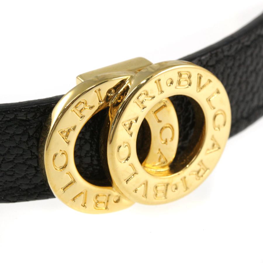 BVLGARI ブルガリ　レザー　ブレスレット　チョーカー ギフトに】BVLGARI『ブルガリ・ブルガリ レザーブレスレット