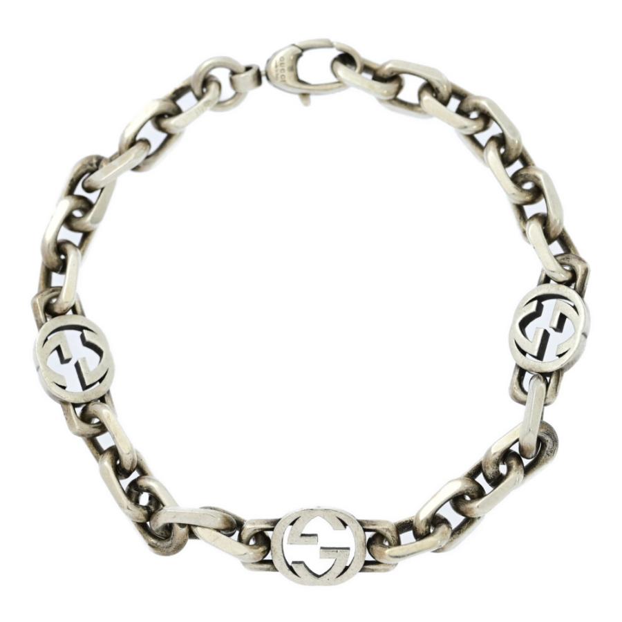GUCCI（グッチ） インターロッキングG・チェーン ブレスレット/Sv925