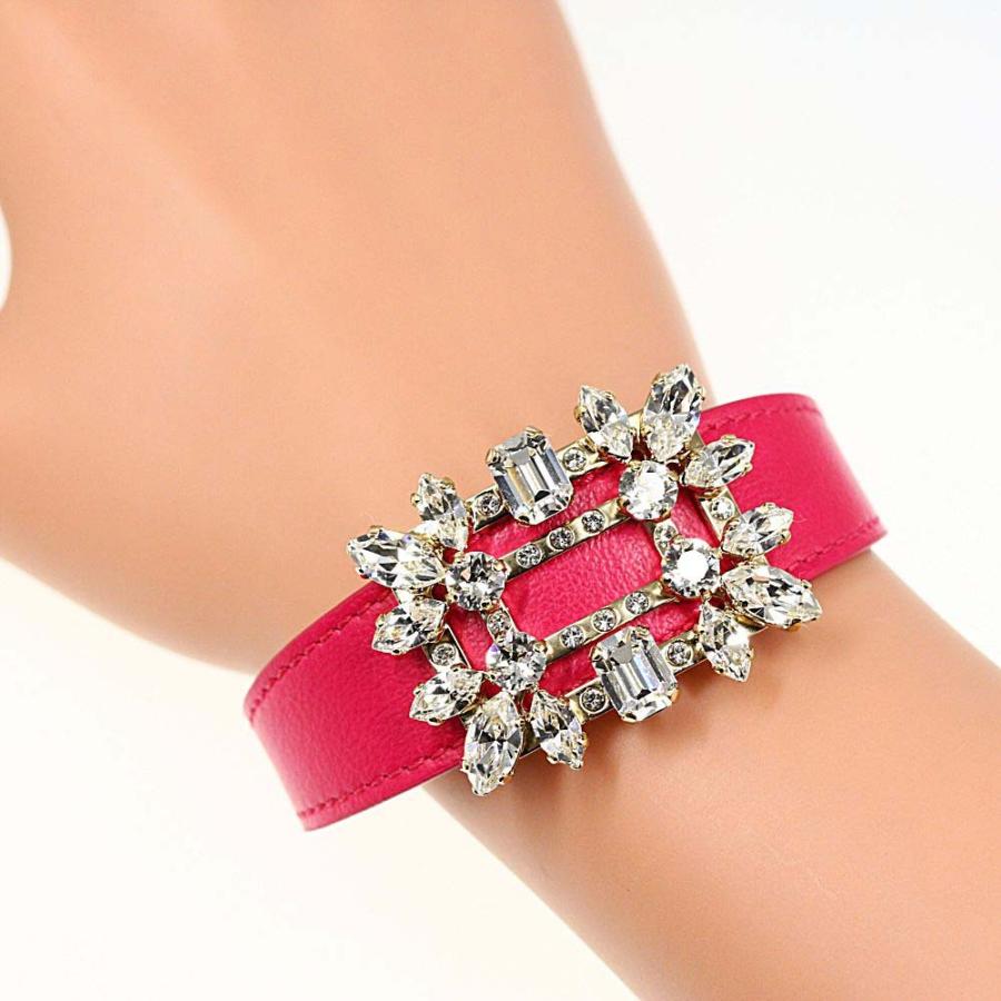 ロジェヴィヴィエ ブロッシュヴィヴィエ ブレスレット レザー  