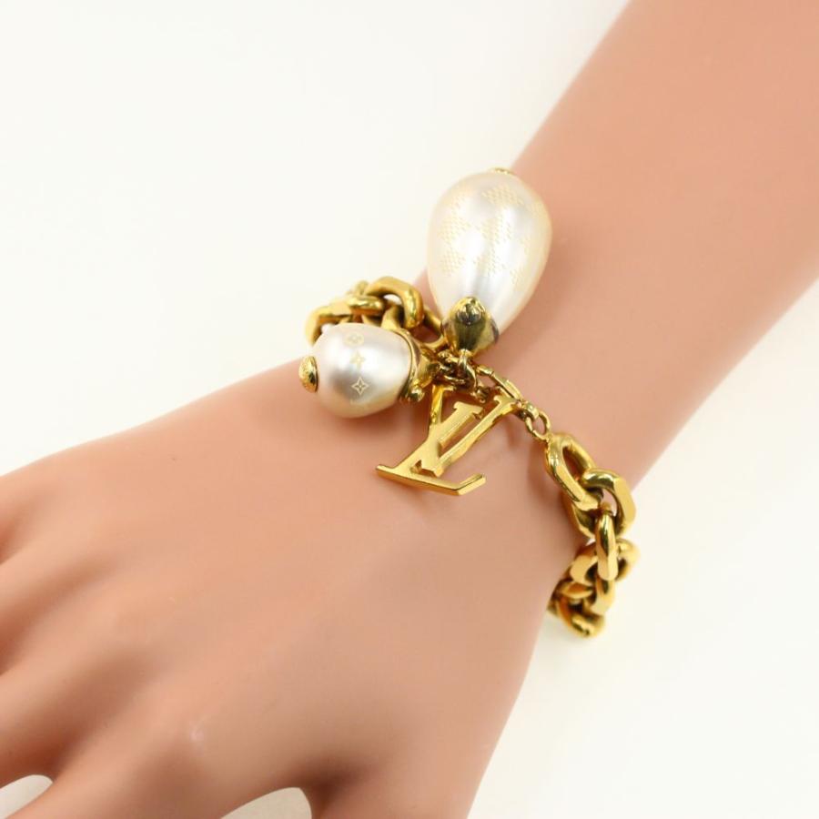 LOUIS VUITTON　ルイヴィトン ダミエ　ブレスレット　ゴールド ロゴ louis-vuitton-le-damier-de-