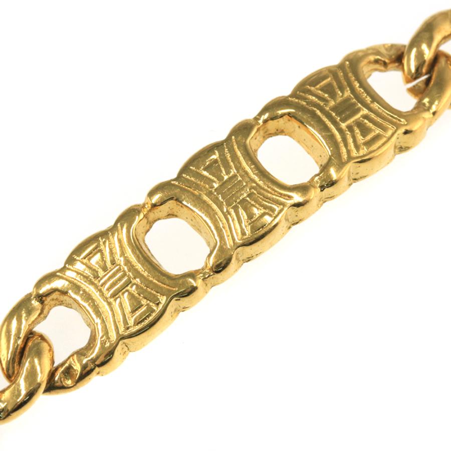 セリーヌ CELINE トリオンフ 金メッキブレスレット 楽天市場】CELINE セリーヌ ブレスレット トリオンフモチーフ