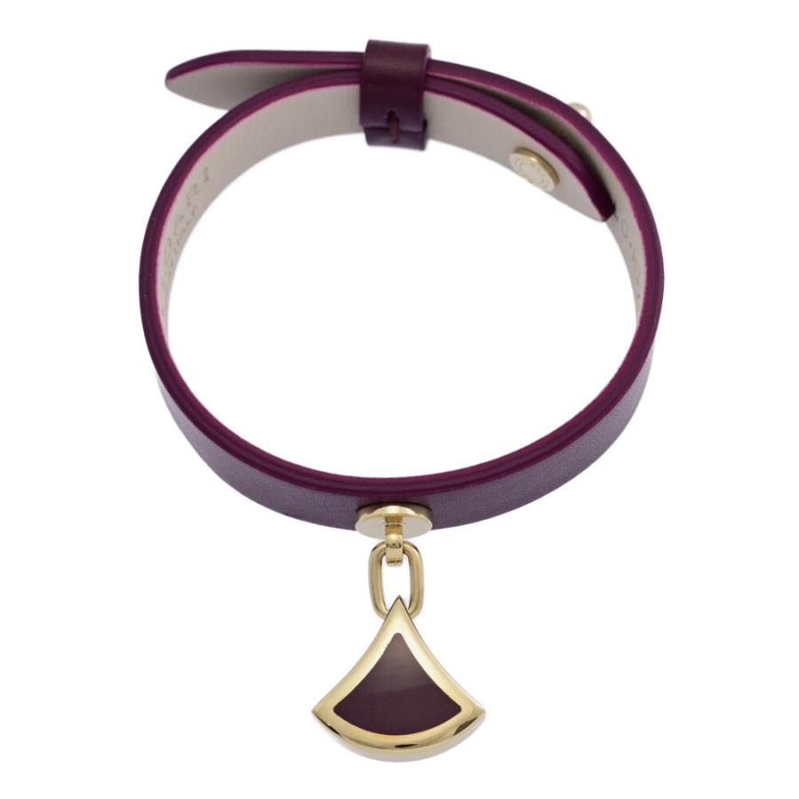 BVLGARI ディーヴァ レザーブレスレット 黒 2連 BVLGARI BVLGARI/ブルガリ ディーヴァ・ドリーム・レザー
