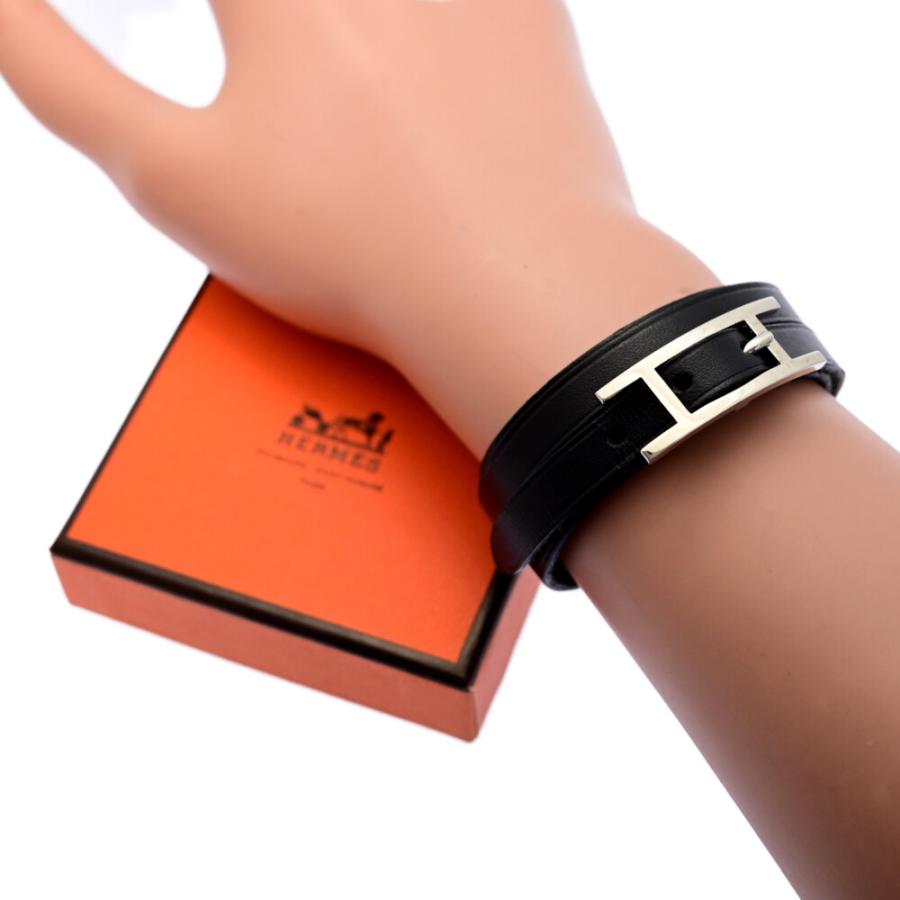 HERMES（エルメス） アピ3・2001年/ブレスレット/ブラック/翌日配送可