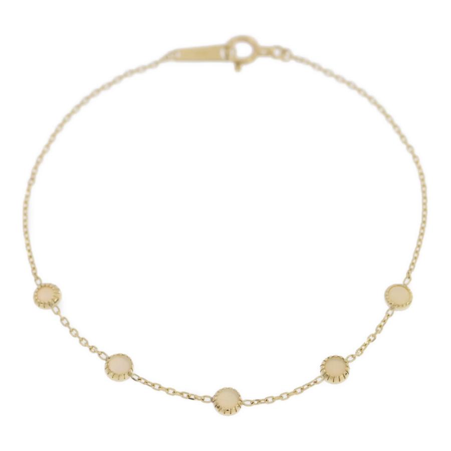 agete真珠ゴールドブレスレット agete アガット パール 真珠 ブレスレット K10ピンクゴールド