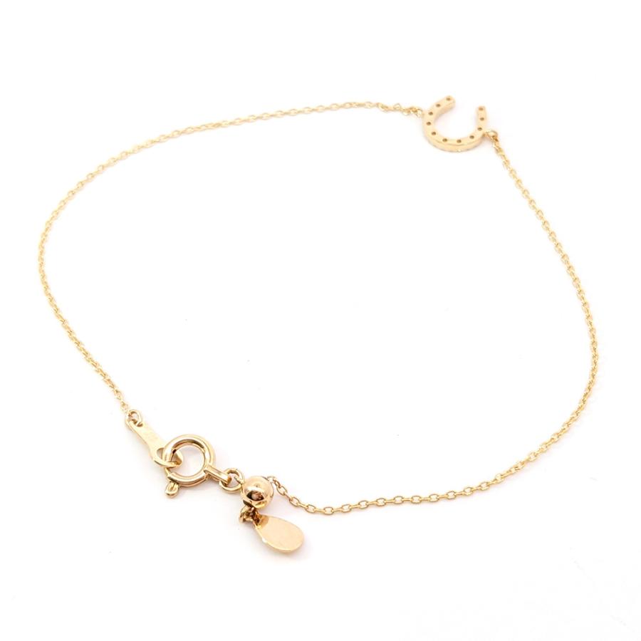 売り込み ete エテ K18YG クロス ダイヤモンド ブレスレット