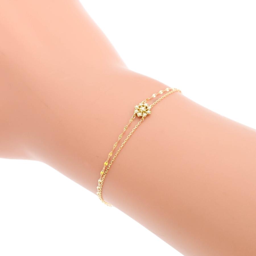 Vendome Aoyama ヴァンドーム青山 2連 9P・ダイヤモンドブレスレット 