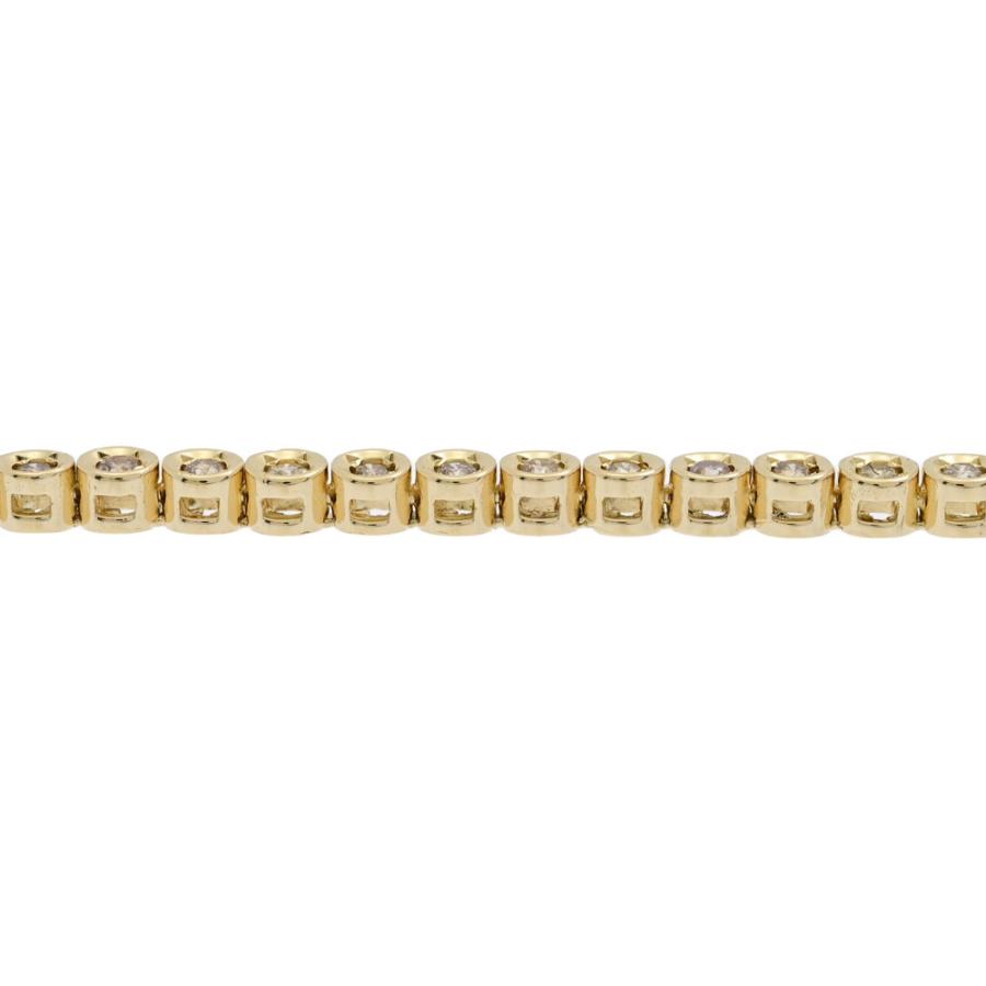 1.13ct/テニスセッティング 55P・ダイヤモンドブレスレット/K18YG/750 