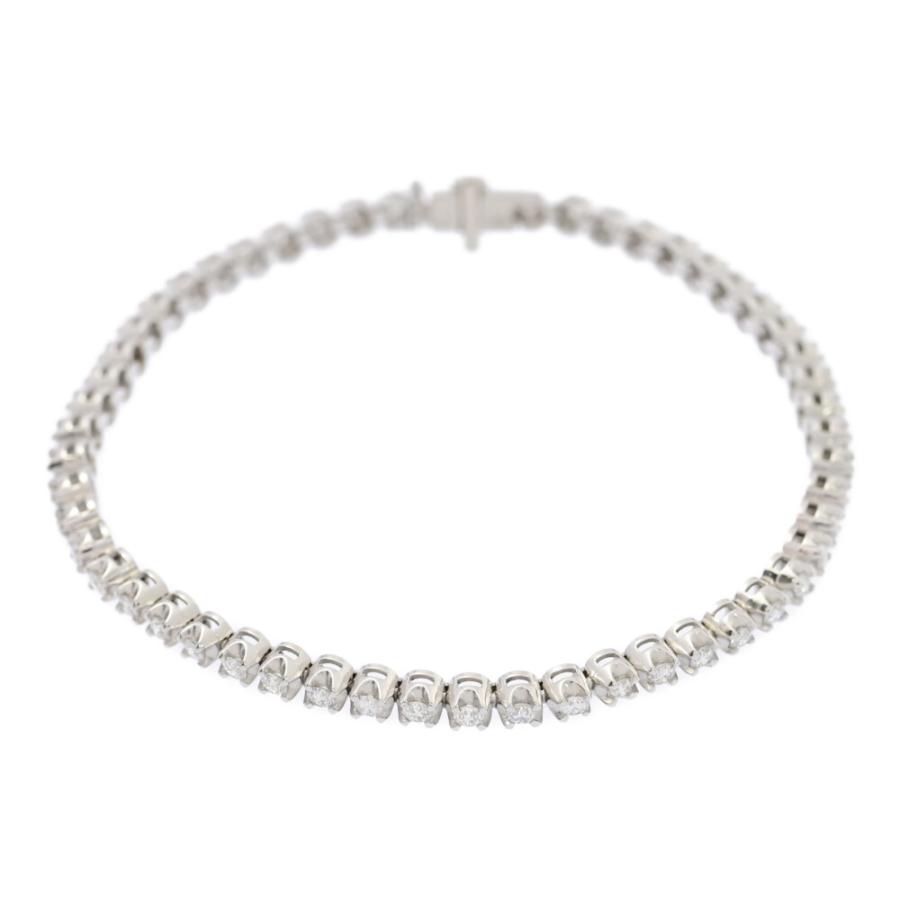 テニスブレスレット 2ct pt850 2ct/テニスセッティング・ダイヤモンド ブレスレット/Pt850-13g