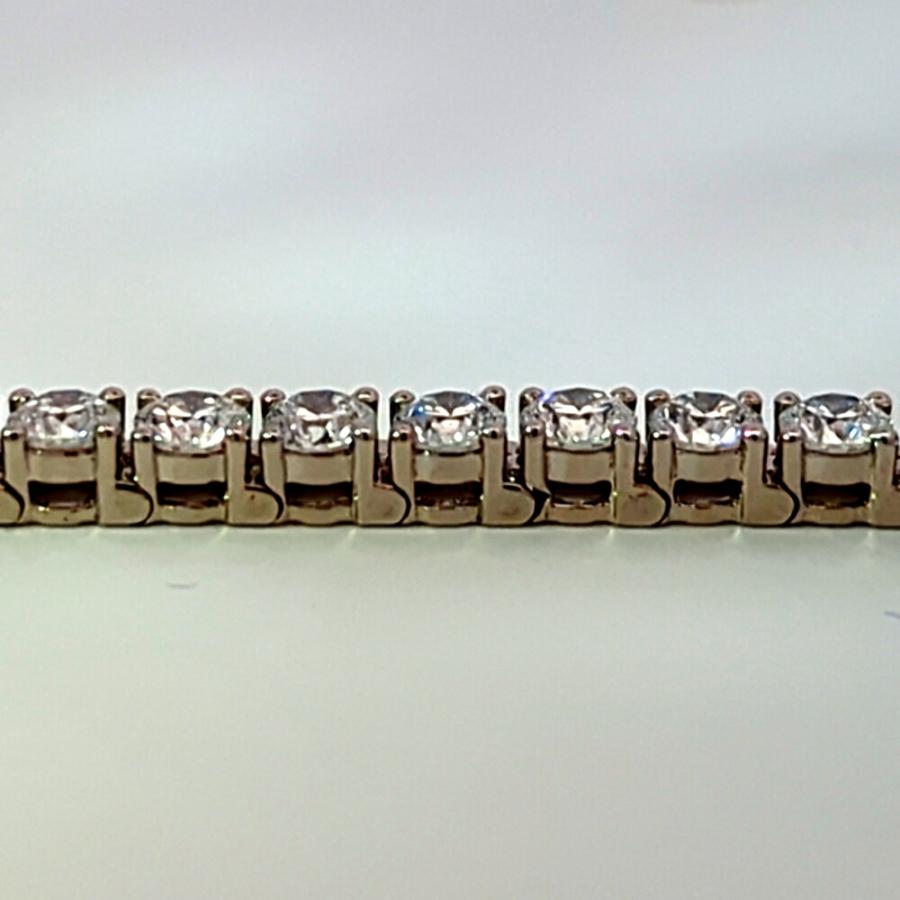 美品 8.174ct ラボグロウンダイヤモンド テニスセッティング