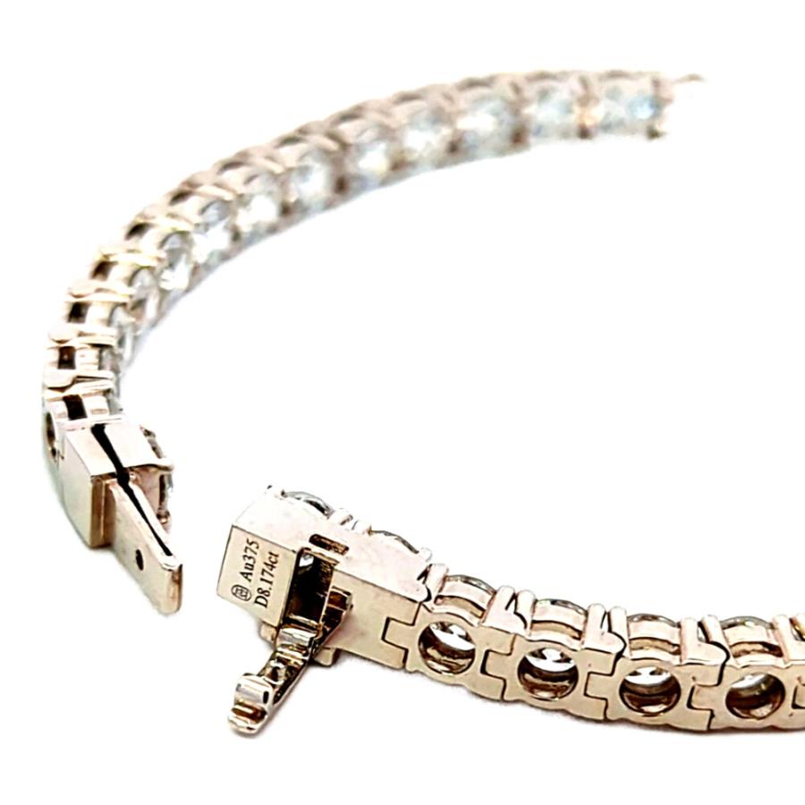 美品 8.174ct ラボグロウンダイヤモンド テニスセッティング