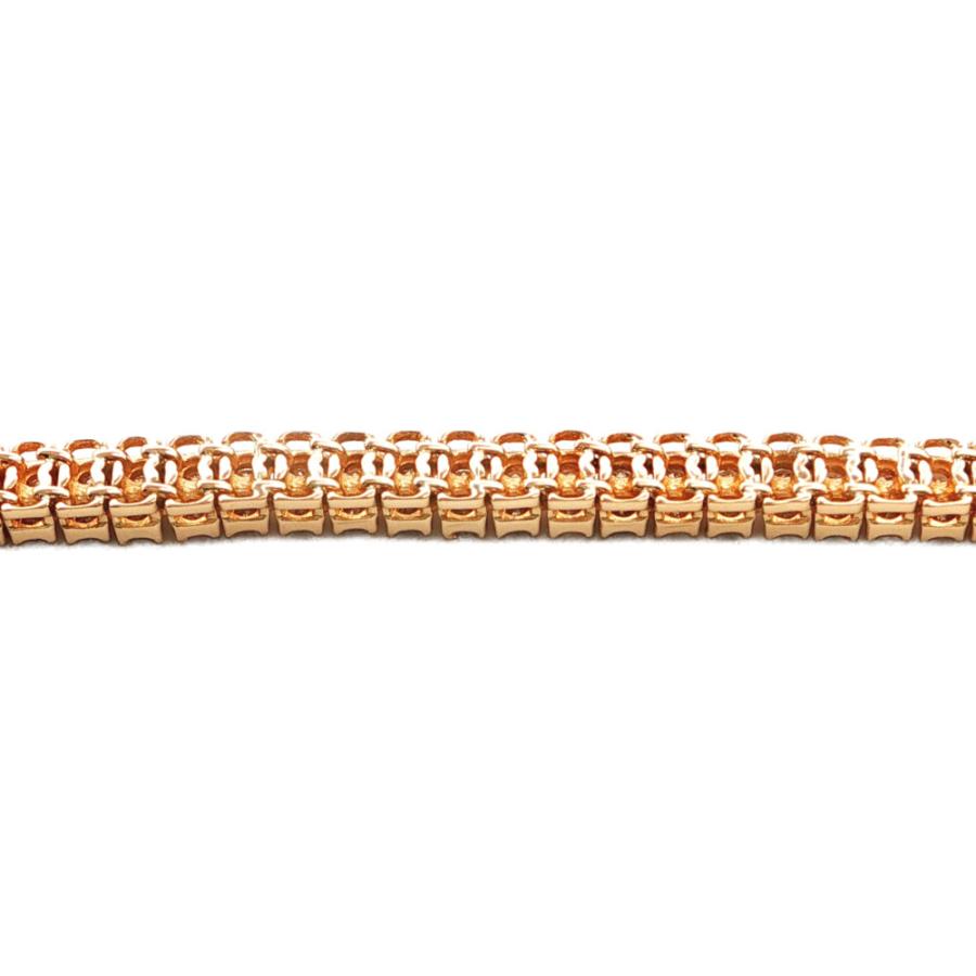 3.00ct テニスセッティング ダイヤモンドブレスレット K18YG/750-14.8g