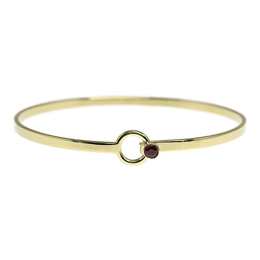 TIFFANY&Co.（ティファニー） 1P・ルビー・サークルフックバングル