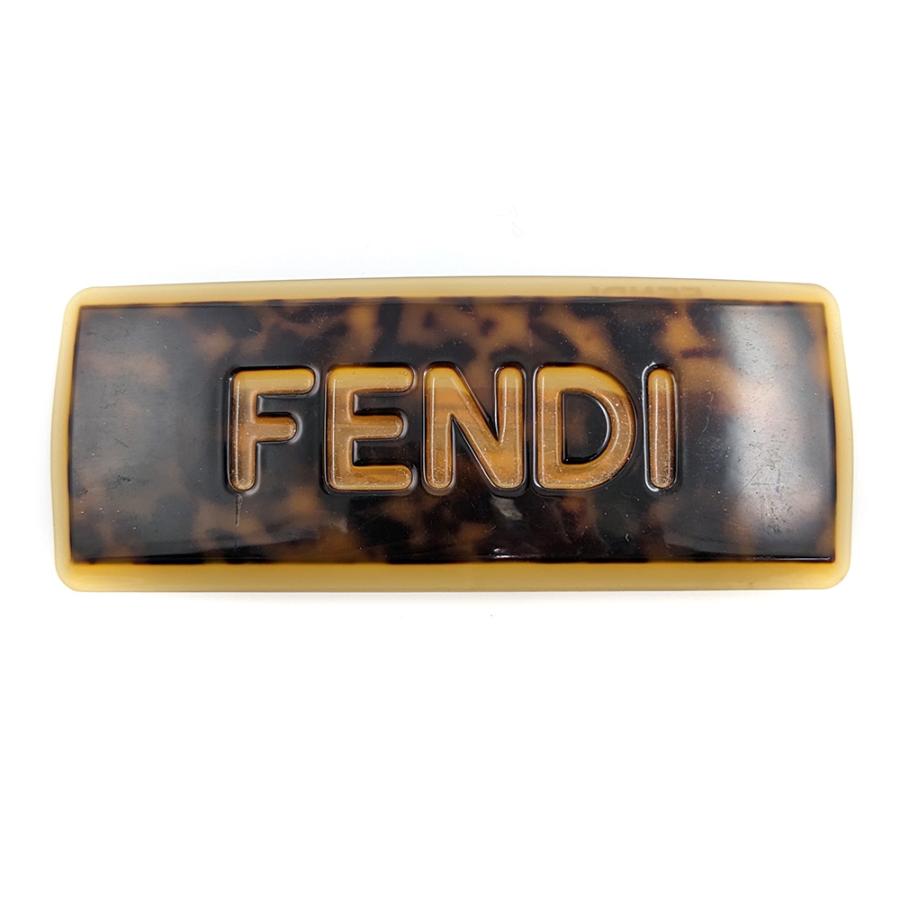 FENDI フェンディ プラスティック ロゴ バレッタヘア