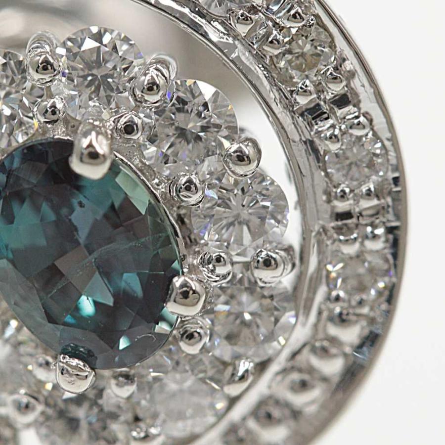 タイタック・アレキサンドライト・ダイヤモンドブローチ・カラー