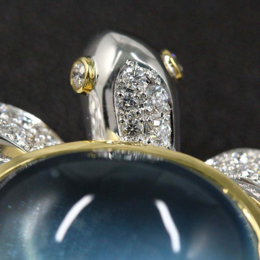 ウエダジュエラー 海亀/タートル 8.01ct アクアマリン ブローチ ウエダジュエラー 海亀/タートル 8.01ct アクアマリン ブローチ