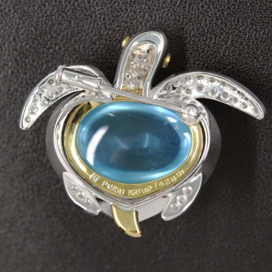 ウエダジュエラー 海亀/タートル 8.01ct アクアマリン ブローチ ウエダジュエラー 海亀/タートル 8.01ct アクアマリン ブローチ