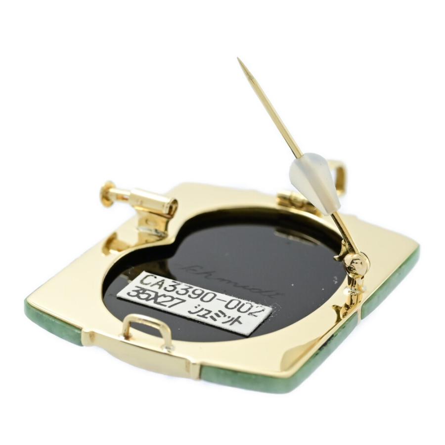 作家付・ペンダントヘッド ブローチ・カメオ シェル・ストーン 翡翠  