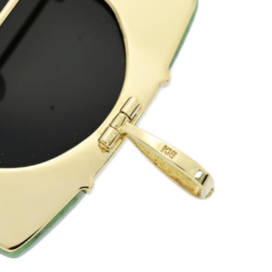 作家付・ペンダントヘッド ブローチ・カメオ シェル・ストーン 翡翠  