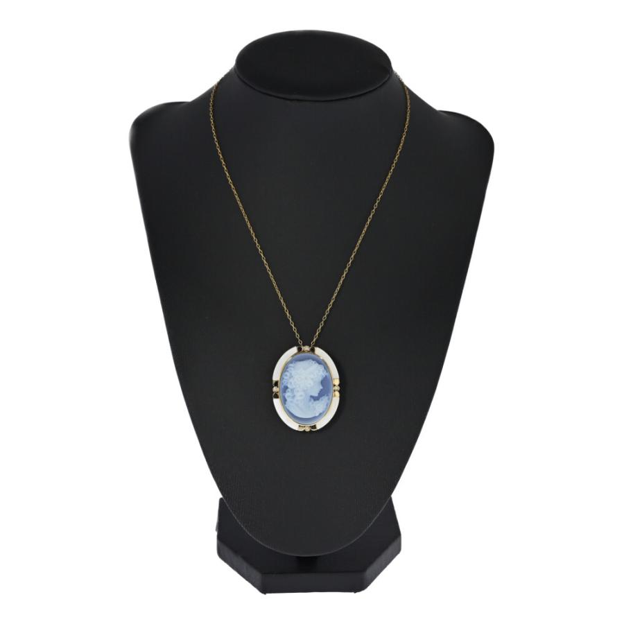 0.048ct エルヴィンパウリー シェルカメオ 女性像 シェル ストーン