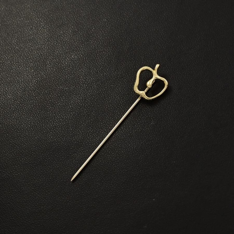 ティファニー ピンブローチ アップル リンゴ 18KYG エルサ ペレッティ TIFFANY&Co.（ティファニー） TIFFANY ＆ Co. エルサペレッティ
