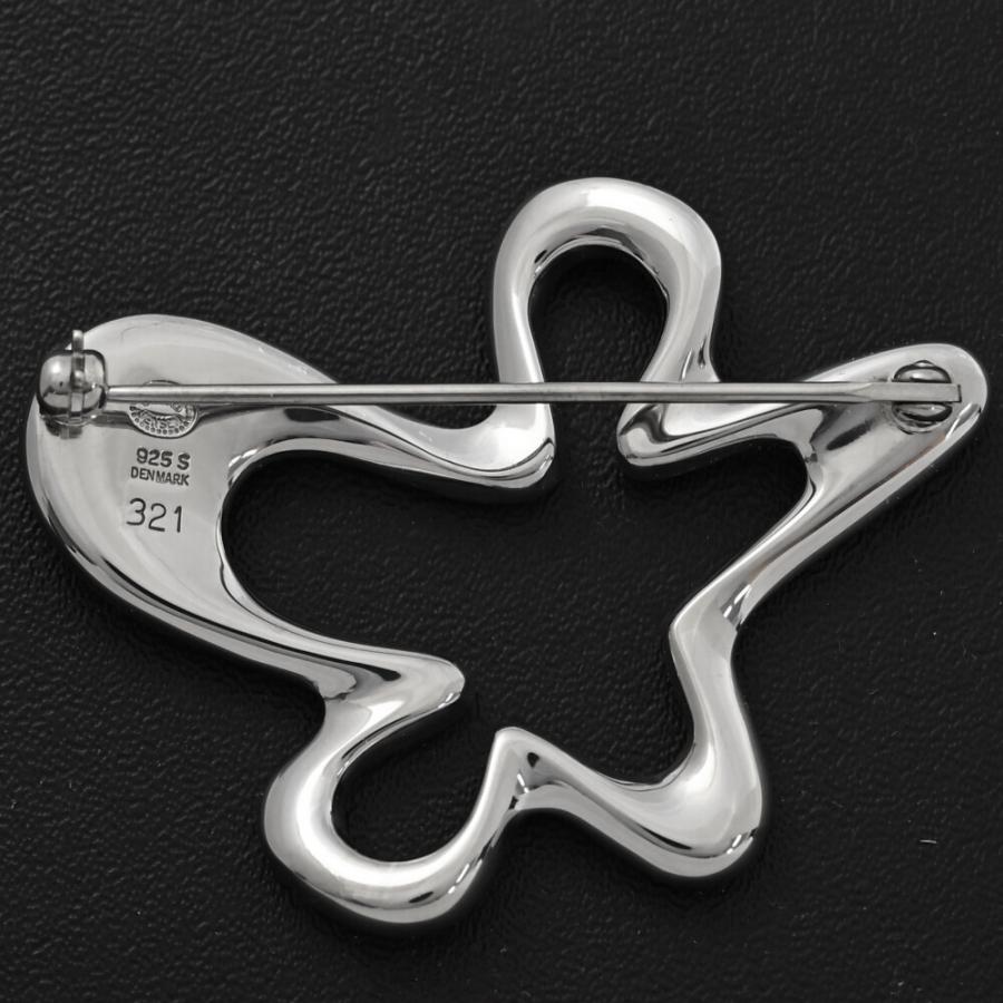 Georg Jensen ジョージジェンセン プレーンブローチ・ピンタック/Sv925