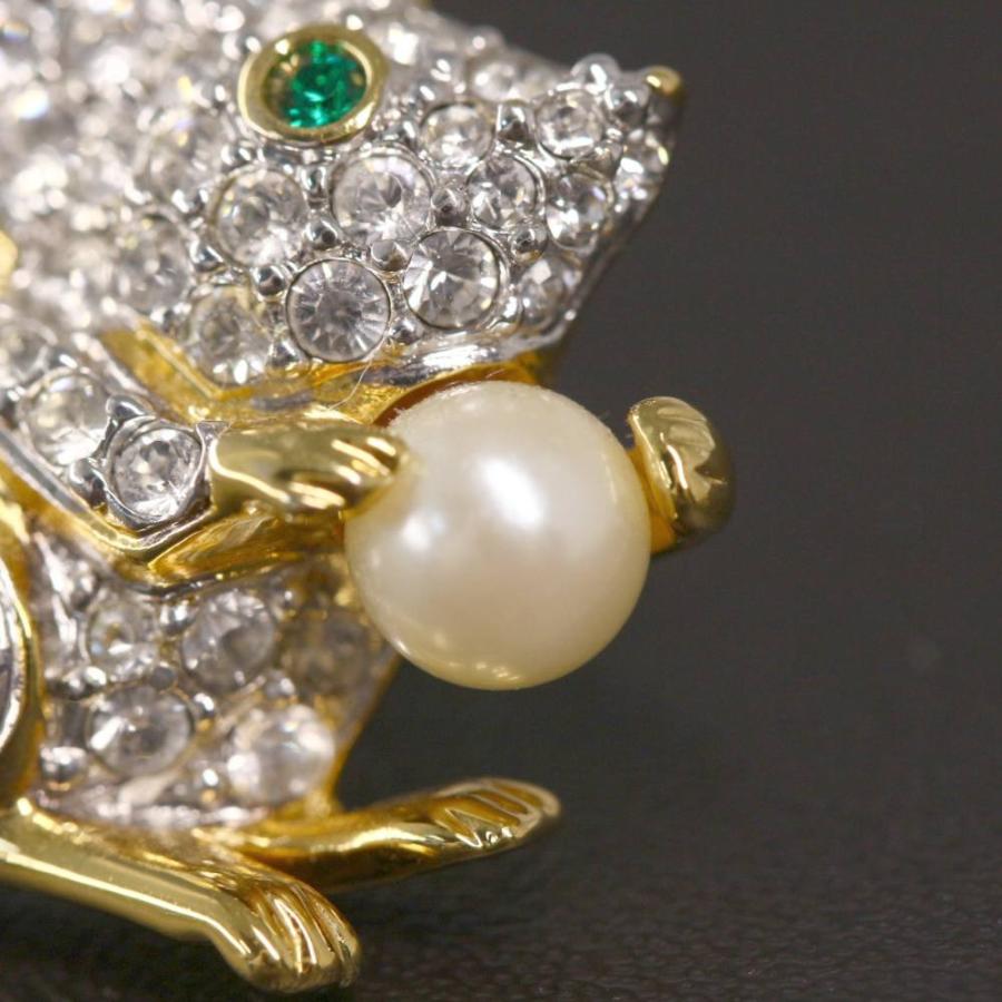 SWAROVSKI スワロフスキー ブローチ ネズミ SWAROVSKI スワロフスキー ネズミモチーフブローチ・ピンタック