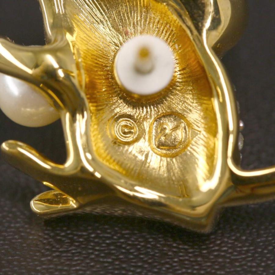 SWAROVSKI スワロフスキー ネズミモチーフブローチ・ピンタック