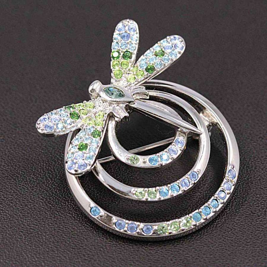 SWAROVSKI スワロフスキー ブローチ トンボ ② SWAROVSKI スワロフスキー トンボモチーフ・ブローチ