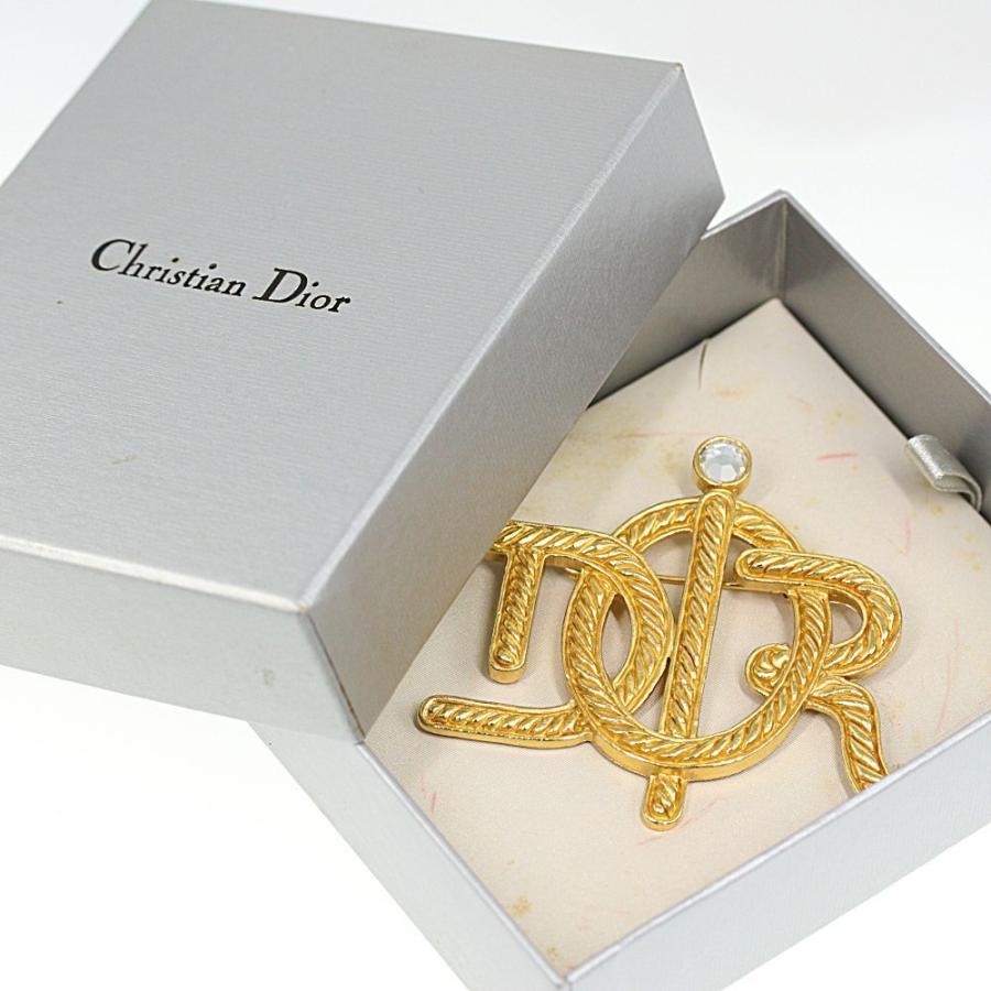 極美品✨Christian Dior ディオール　ブローチ 　ゴールド 希少 極美品 Christian Dior クリスチャンディオール ブローチ